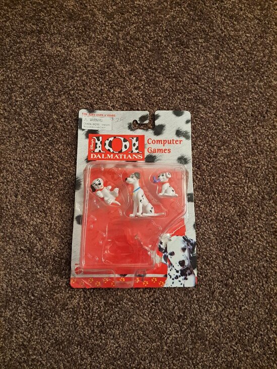 Disney Other - Vntg 90's Disney Mattel Arco Toys 101 Dalmatians "Computer Games" figurine set.